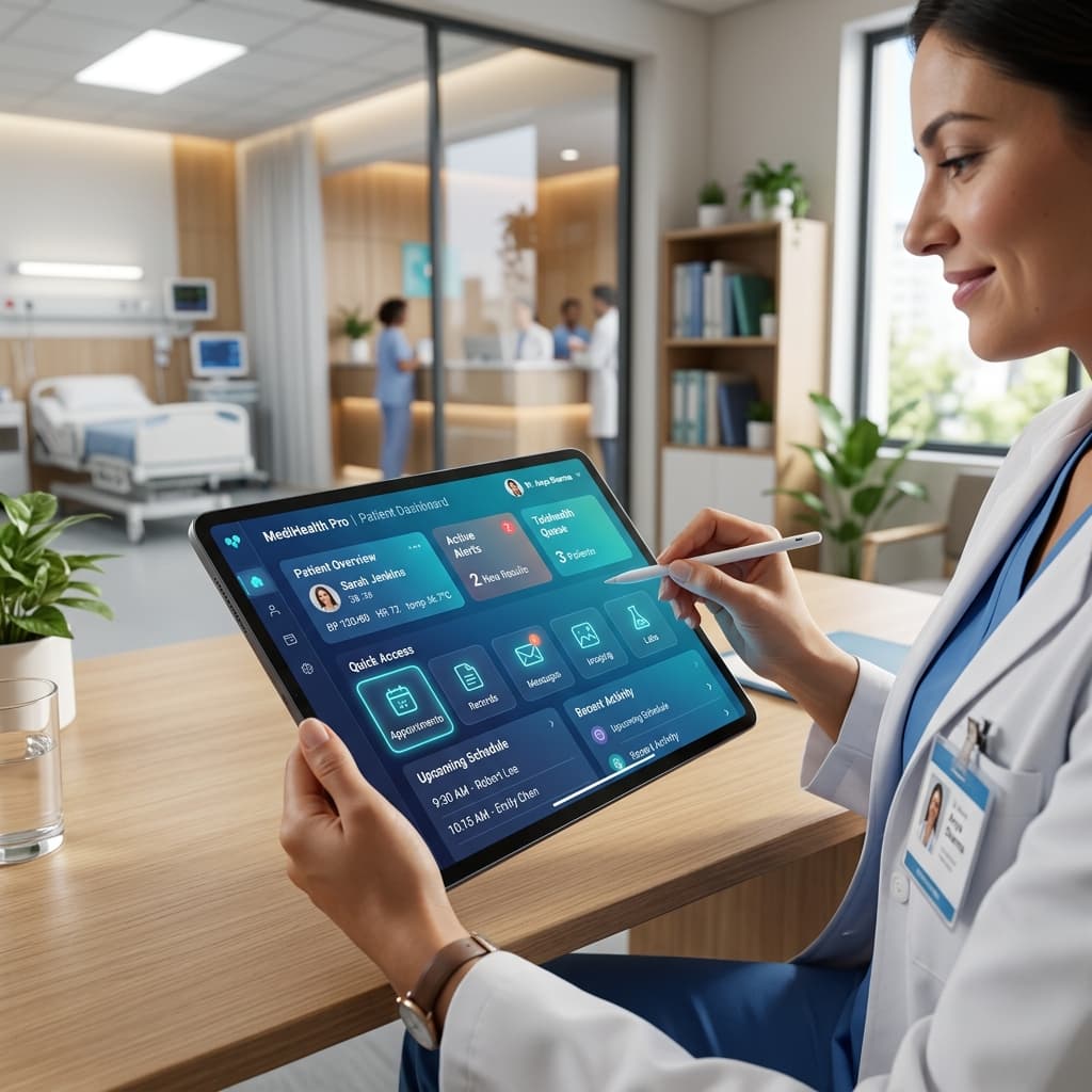 Doctor on telemedicine call